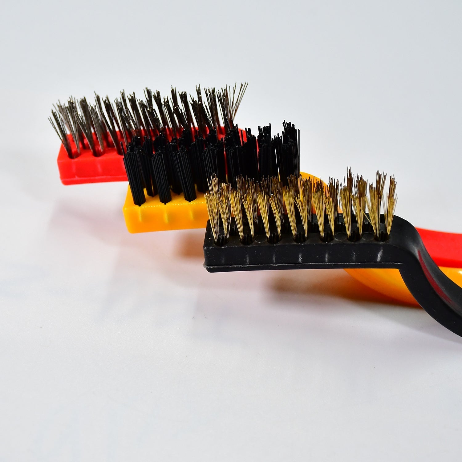 2166 3pc Mini Wire Brush Set Brass Nylon Stainless Steel Bristles Household Cleaning Brush for Gas Stove, Smoke Machine Tool Burner Tiles Tap Rust Removal Welding Slag Dirt & Paint Scrubbing. 2166 3pc Mini Wire Brush Set Brass Nylon Stainless Steel Bristles Household Cleaning Brush for Gas Stove, Smoke Machine Tool Burner Tiles Tap Rust Removal Welding Slag Dirt & Paint Scrubbing.